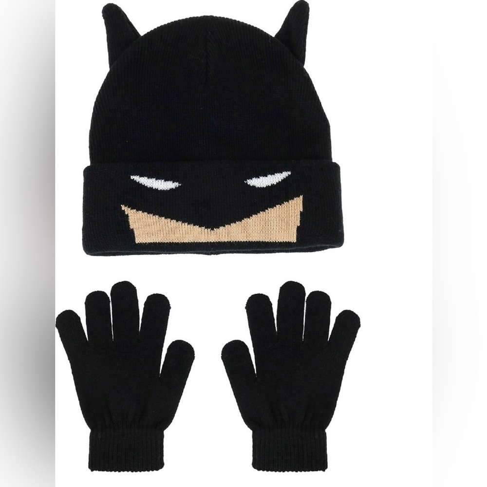 DC Comics Batman Beanie and Gloves